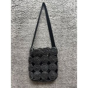 Mozhdeh Matin Shoulder Cupis Woven Tote Bag‎ Black Women